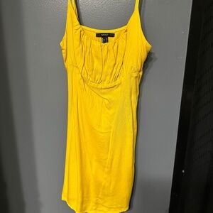 Yellow forever 21 summer dress